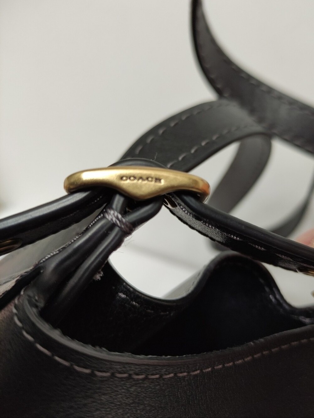 Coach CAM00 Gramercy Tote Bag Black EUC - Picture 13 of 14
